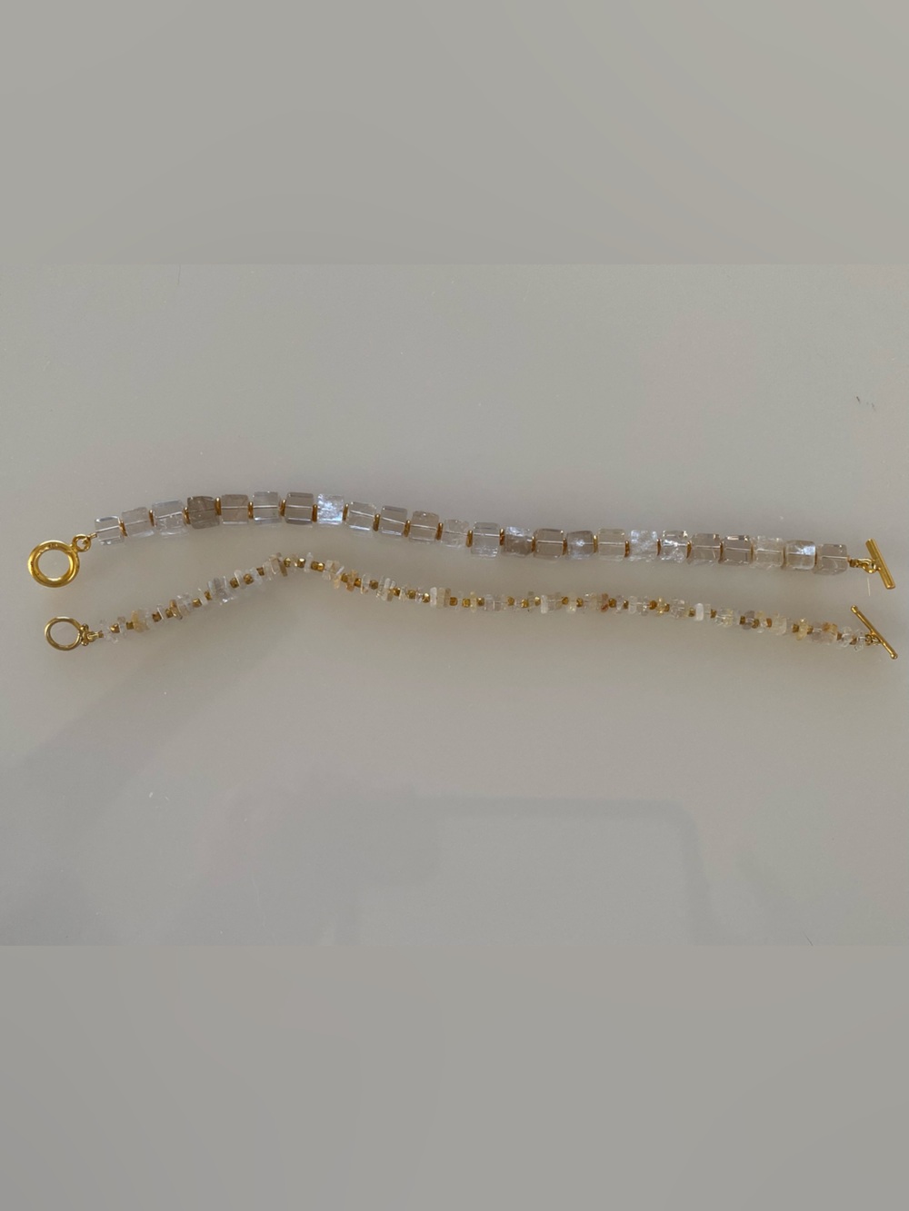 Set of 2 Crystal Quartz Bracelets - Picture 2 of 6
